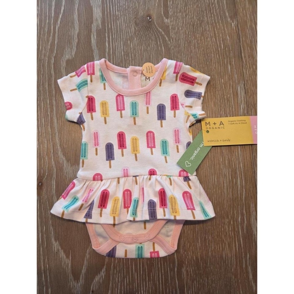 Monica and andy baby girl Skirted romper‎ 0-3